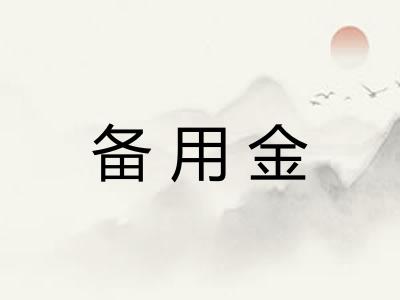 备用金