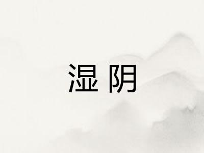 湿阴
