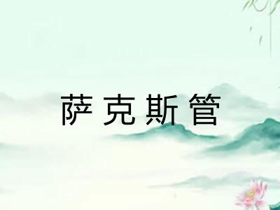 萨克斯管