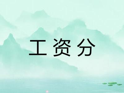 工资分