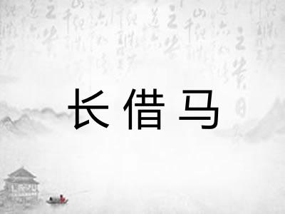 长借马