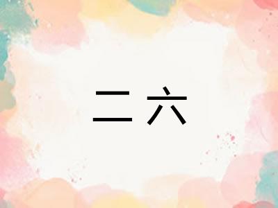 二六