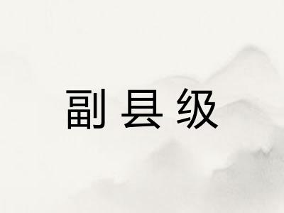 副县级