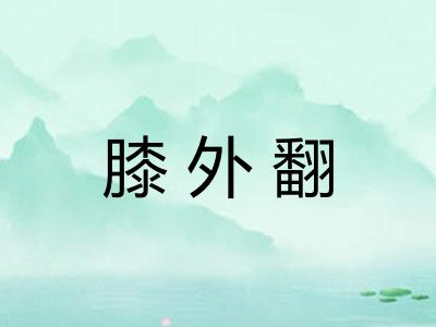 膝外翻