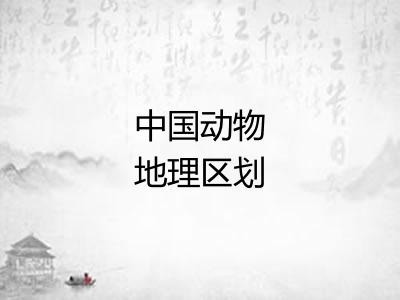 中国动物地理区划