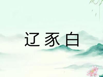 辽豕白