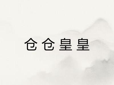 仓仓皇皇