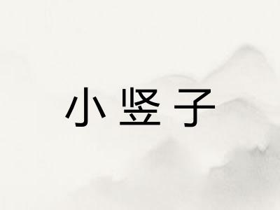 小竖子
