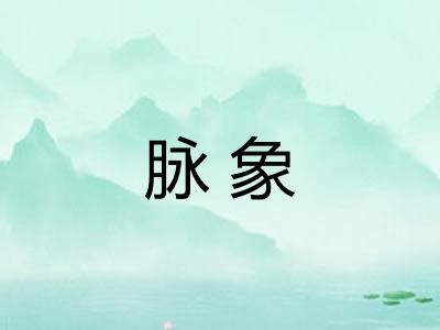脉象