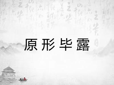 原形毕露