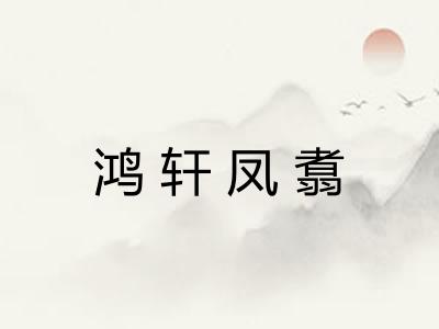 鸿轩凤翥