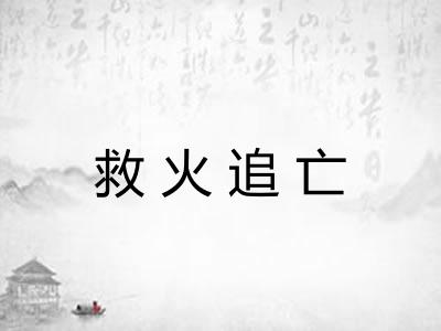 救火追亡