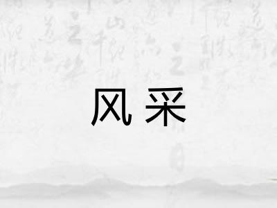 风采