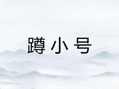 蹲小号