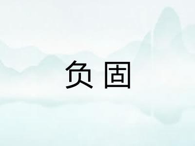 负固