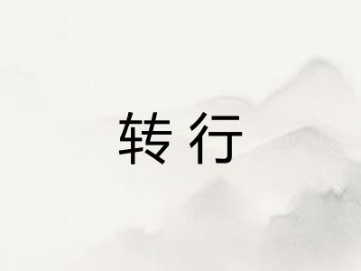 转行