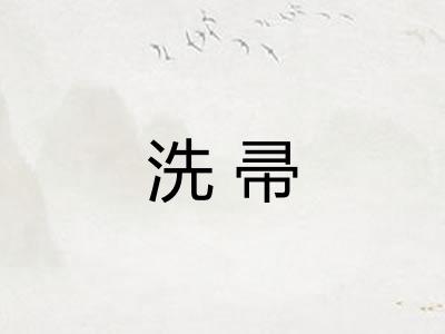 洗帚