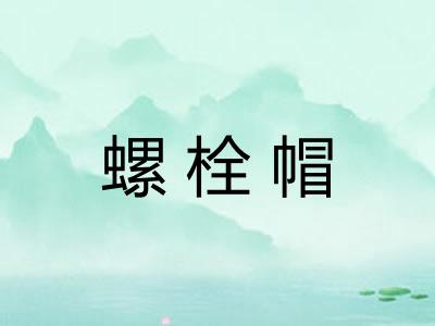 螺栓帽