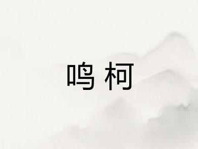 鸣柯