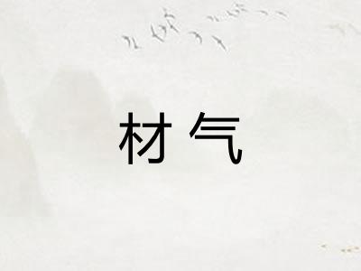 材气