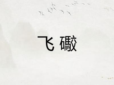 飞礮