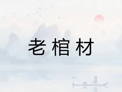 老棺材