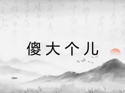 傻大个儿