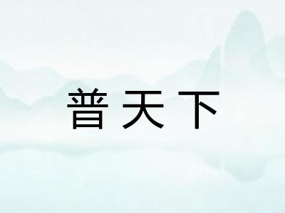 普天下