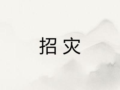 招灾