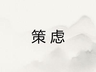 策虑