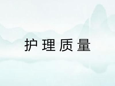 护理质量