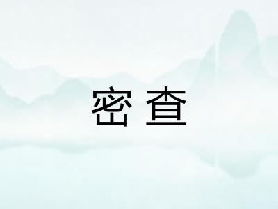 密查