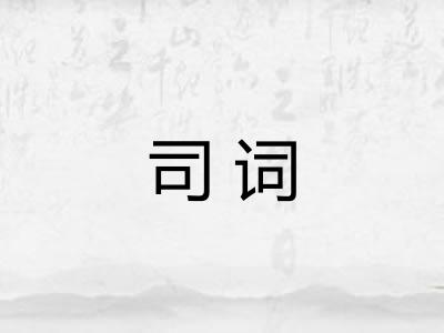 司词