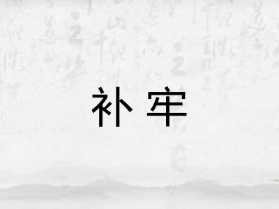 补牢
