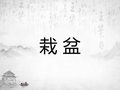 栽盆