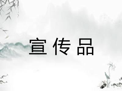 宣传品