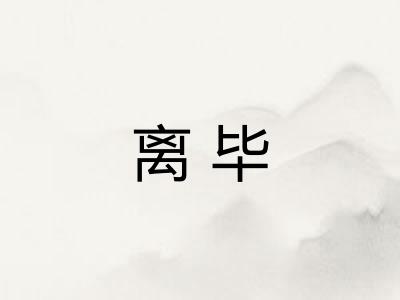 离毕