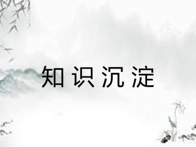 知识沉淀