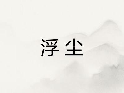 浮尘