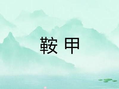 鞍甲