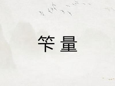 笇量