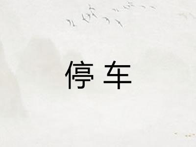 停车