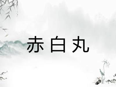 赤白丸