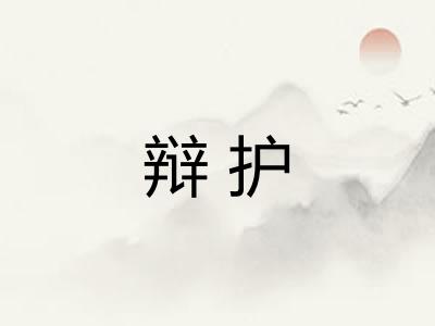 辩护