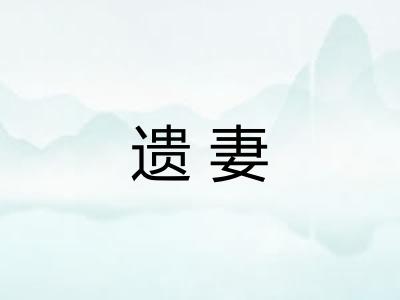 遗妻