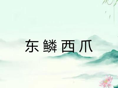 东鳞西爪