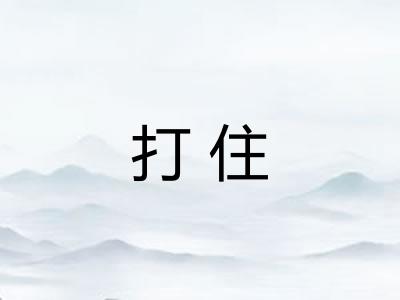 打住