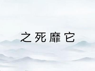 之死靡它