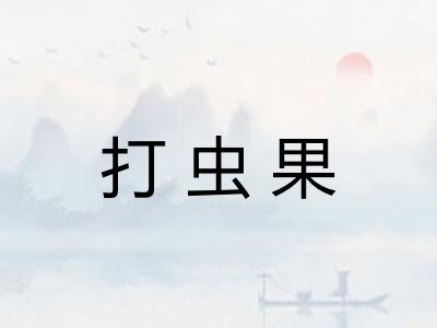打虫果