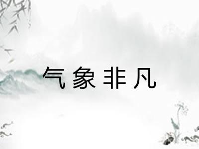 气象非凡